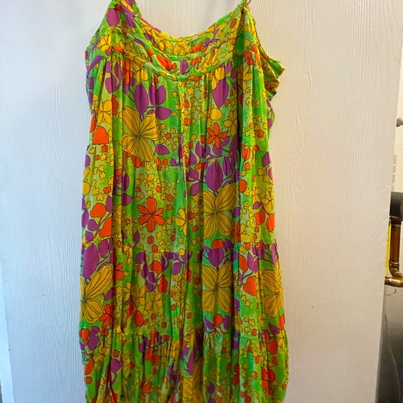 Free People Other - Free People Crush and Blush Floral Print Romper Size Large ECU